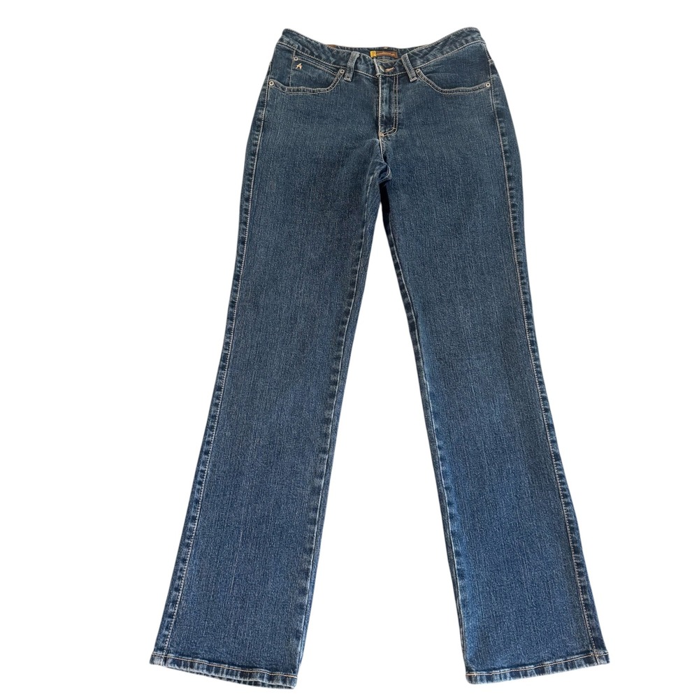 Wrangler Aura 8R Tall (32x33) Blue Regular Rise Bootcut Womens Jeans